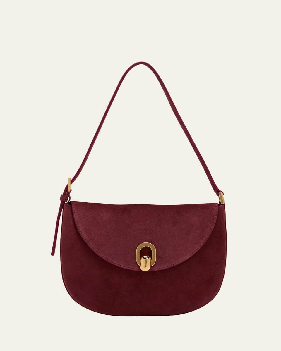 The Tondo Suede Hobo Bag